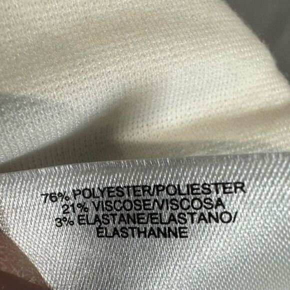 Anne Klein white career skirt with black panels and piping NWT size large - Picture 9 of 10